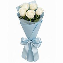 Букет 5 Белых роз Проуд в Краснолипье