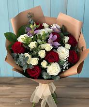 Букет цветов из:  Розы и Альстромерии в Краснолипье