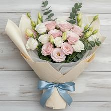 Букет цветов из:  Лизиантусы #REPLACE_PRED# Краснолипье