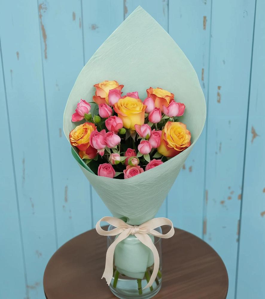 Букет цветов из: Розы в Краснолипье