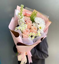 Букет цветов из:  Хризантемы и Розы в Краснолипье