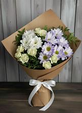 Букет цветов из:  Хризантемы и Розы в Краснолипье