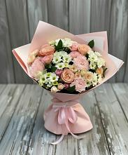 Букет цветов из:  Гвоздики, Розы и Хризантемы в Краснолипье