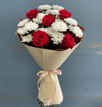 Букет цветов из:  Розы и Хризантемы в Краснолипье