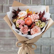 Букет цветов из:  Гвоздики, Хризантемы и Розы в Краснолипье