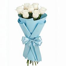 Букет 7 белых роз Проуд в Краснолипье