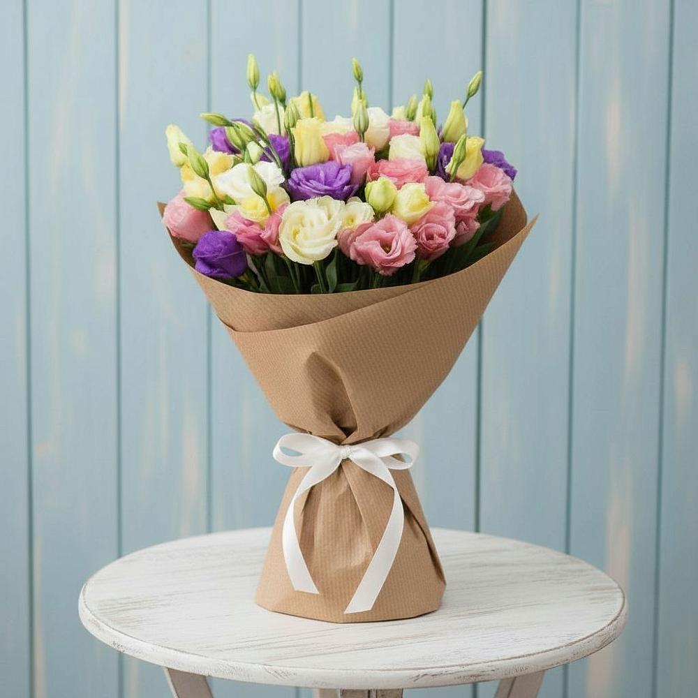 Букет цветов из: Лизиантусы в Краснолипье