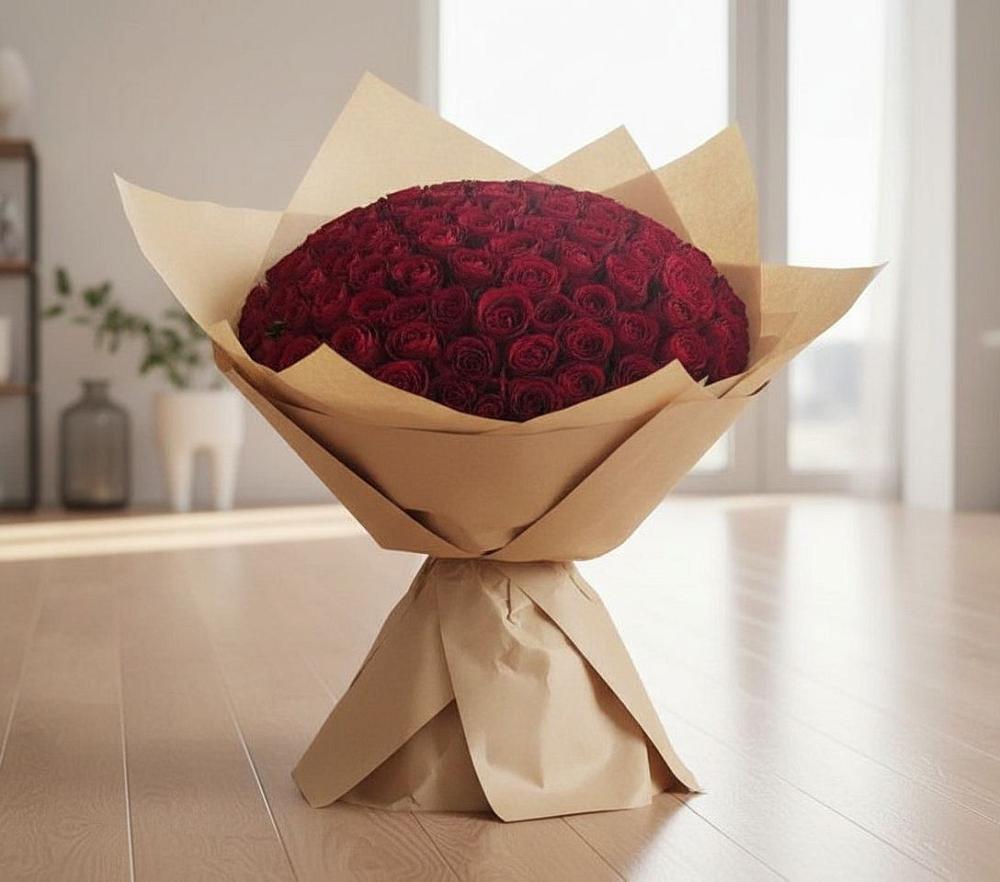 Букет 101 Красная роза в Краснолипье