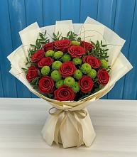 Букет цветов из:  Розы и Хризантемы в Краснолипье