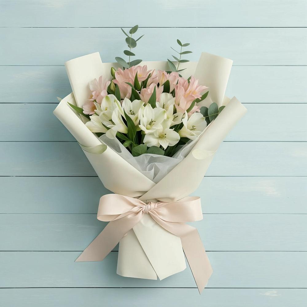 Букет цветов из: Альстромерии в Краснолипье