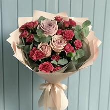 Букет цветов из:  Гвоздики и Розы в Краснолипье