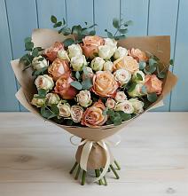 Букет цветов из:  Альстромерии и Розы #REPLACE_PRED# Краснолипье