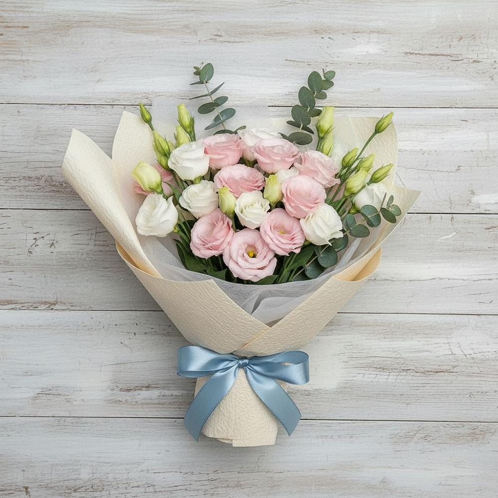 Букет цветов из: Лизиантусы в Краснолипье